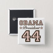 President Obama 44 Button (Voorkant /achterkant)