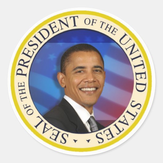 President Obama Collectibles Grote 3" Sticker (Voorkant)