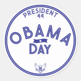 President Obama Day Ronde Sticker