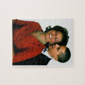 PRESIDENT OBAMA EN EERSTE LADY-PUZZLE JIGSAW PUZZL LEGPUZZEL (Horizontaal)