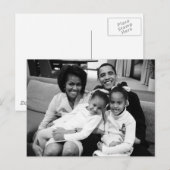 President Obama First Family Briefkaart (Voorkant / Achterkant)