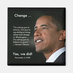 President Obama Herdenking Magnet Magneet