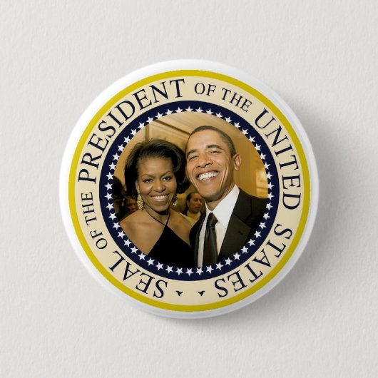 President Obama Herdenkingsdag Button (Voorkant)