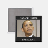 PRESIDENT OBAMA-herdenkingsdag Magneet (Voorkant / Achterkant)
