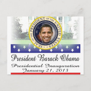 President Obama herverkiezing 2012 Briefkaart