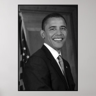President Obama — in zwart-wit Poster