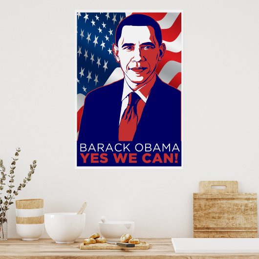 President Obama: "Ja, dat kunnen we!" Poster (Keuken)