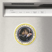 President Obama Keepsake Large 3" Magneet (Insitu (Vaatwasser))