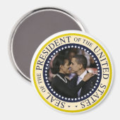 President Obama Keepsake Large 3" Magneet (Voorkant / Achterkant)