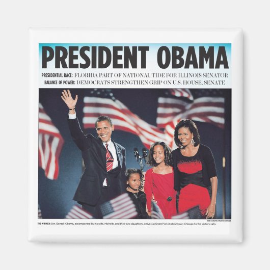 Président Obama Magnet (Devant)