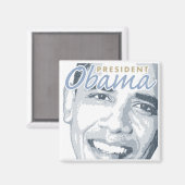 Président Obama Magnet (Recto/Verso)