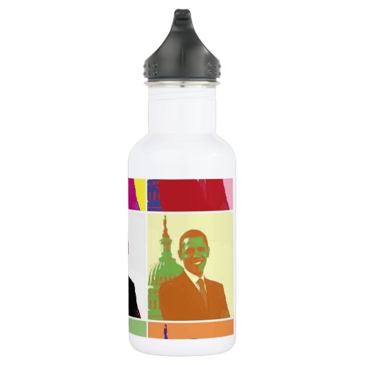 President Obama Pop Art Waterfles (Rechts)