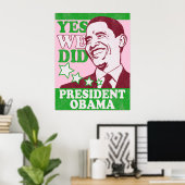  President Obama Poster (Thuiskantoor)