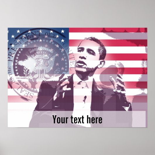 President Obama - Poster - sjabloon (Voorkant)