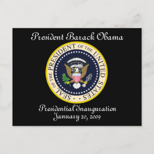 President Obama Presidentiële Inauguratie Briefkaart