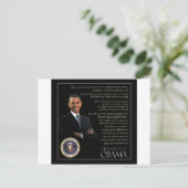 President Obama-prijsopgave Briefkaart (Staand voorkant)