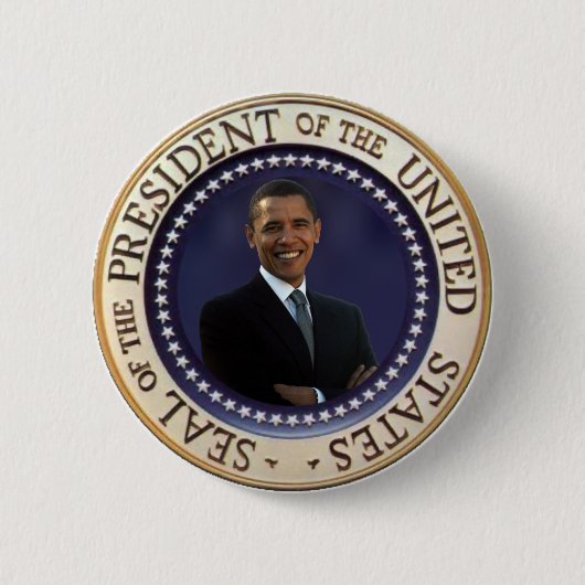 President Obama Ronde Button 5,7 Cm (Voorkant)