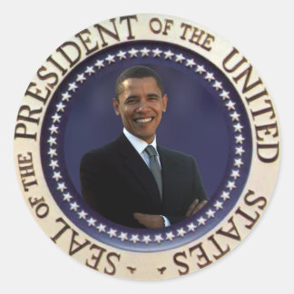 President Obama Ronde Sticker