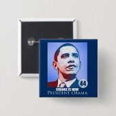 President Obama, Verandering is nu Button (Voorkant /achterkant)