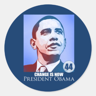 President Obama, verandering is nu Sticker