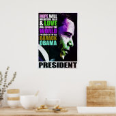 President Obama VIntage Poster (Keuken)