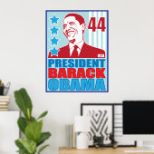 President Obama Vintage Poster (Thuiskantoor)