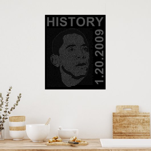 president obamas speech poster (Keuken)