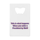 Président par courrier (Devant)