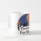 Président Pour La Vente De Café Mug (Devant gauche)