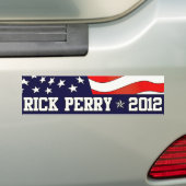 President Rick Perry in 2012 Bumpersticker (Op auto)