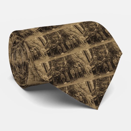 President Roosevelt en John Muir (Sepia 1903) Stropdas (Opgerold)