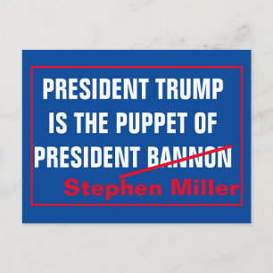 President Stephen Miller Briefkaart