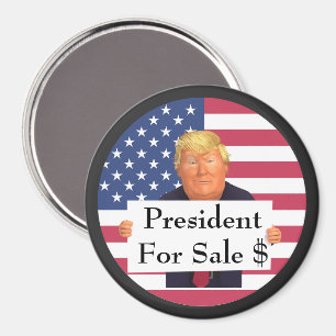 President te koop magneet