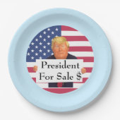 President te koop papieren Bord (Voorkant)