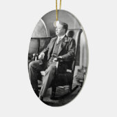 President Teddy Roosevelt Witte Huis Keramisch Ornament (Links)