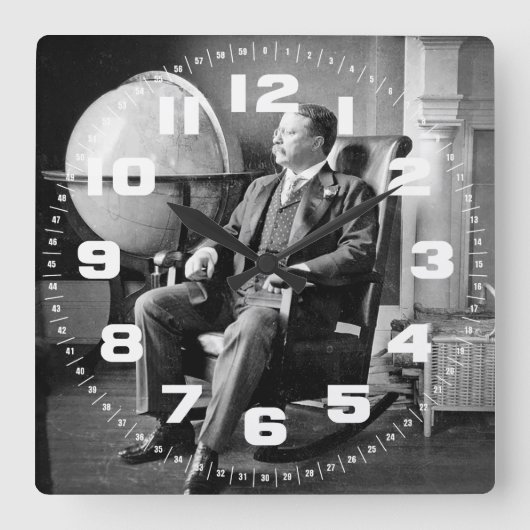 President Teddy Roosevelt  Witte Huis Vierkante Klok (Voorkant)