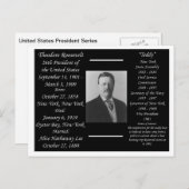 President Theodore Roosevelt Briefkaart (Voorkant / Achterkant)