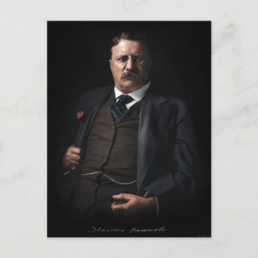 President Theodore Roosevelt Briefkaart (Voorkant)
