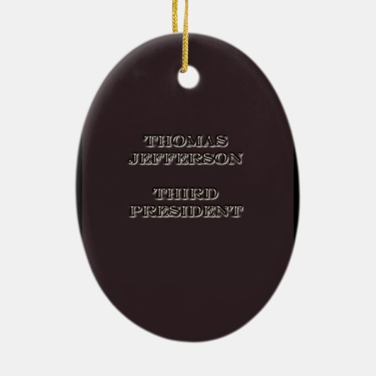 President Thomas Jefferson Ornament (Achterkant)