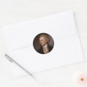 President Thomas Jefferson Ronde Sticker (Envelop)