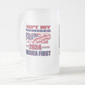 President Trump 2024 Matglas Bierpul (Voorkant links)