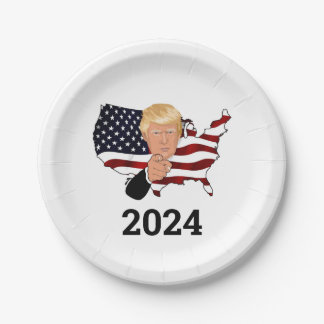 President Trump 2024 partij borden. Papieren Bordj Bordje