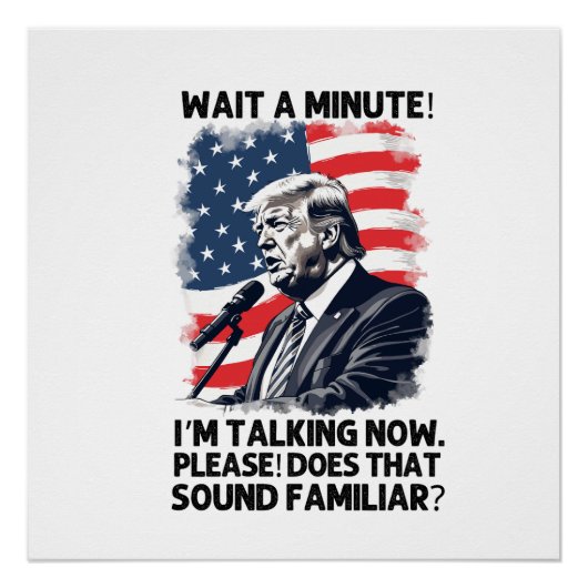 President Trump 2024 Perfect Poster (Voorkant)