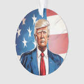 President Trump Acryl Ornament (voorkant)