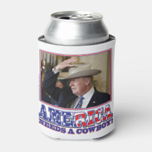 President Trump American Cowboy Blikjeskoeler