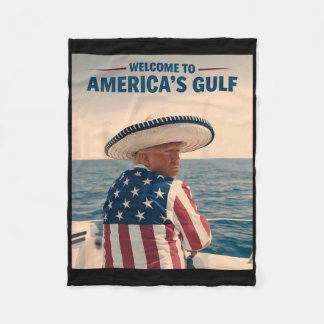 President Trump Amerika's Golf Mexico Sombrero Ame Fleece Deken