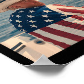 President Trump Amerika's Golf Mexico Sombrero Ame Poster (Hoek)