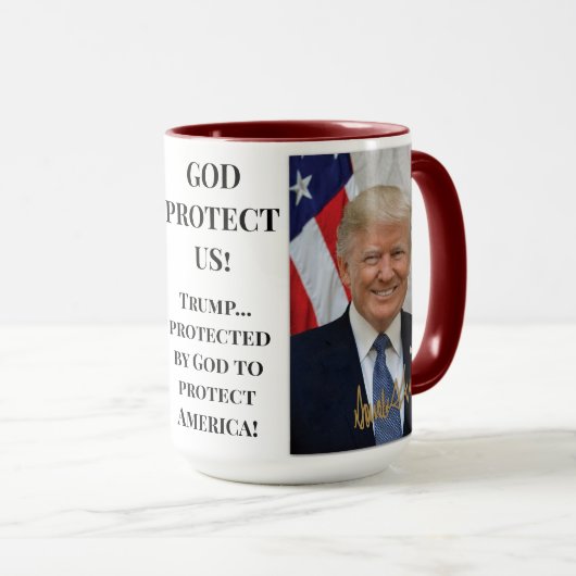 PRESIDENT TRUMP BESCHERMDE AMERIKA MOK (Voorkant rechts)