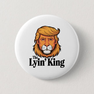 President Trump bespotten de leugenachtige koning Ronde Button 5,7 Cm