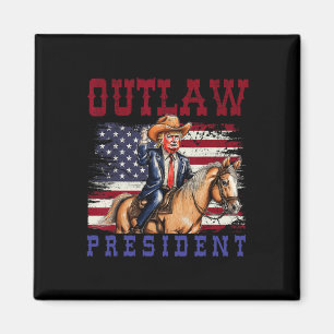 President Trump Cowboy Trump 2024 Veroordeelde mis Magneet